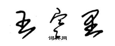 朱錫榮王寒里草書個性簽名怎么寫