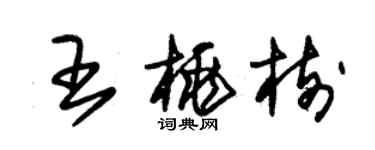 朱錫榮王桃樹草書個性簽名怎么寫