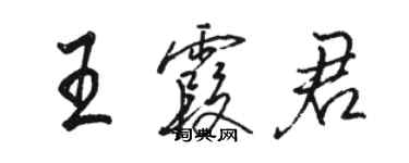 駱恆光王霞君行書個性簽名怎么寫