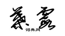 朱錫榮葉霞草書個性簽名怎么寫