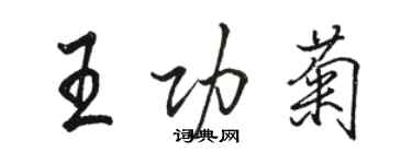 駱恆光王功菊行書個性簽名怎么寫