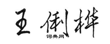 駱恆光王俐樺行書個性簽名怎么寫