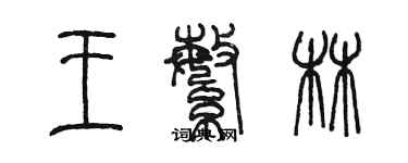 陳墨王繁林篆書個性簽名怎么寫