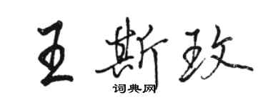 駱恆光王斯玫行書個性簽名怎么寫
