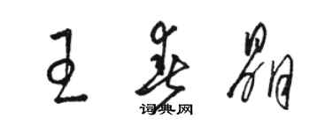 駱恆光王春晶草書個性簽名怎么寫