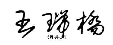 朱錫榮王瑞橋草書個性簽名怎么寫