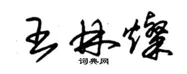 朱錫榮王林燦草書個性簽名怎么寫