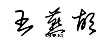 朱錫榮王燕胡草書個性簽名怎么寫