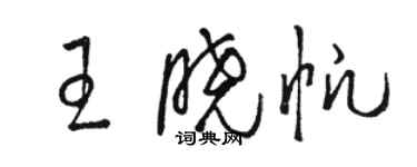 駱恆光王曉帆草書個性簽名怎么寫