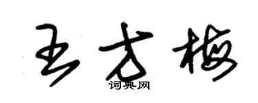 朱錫榮王方梅草書個性簽名怎么寫