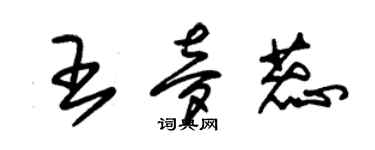 朱錫榮王夢蕊草書個性簽名怎么寫