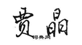 駱恆光賈晶行書個性簽名怎么寫