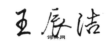 駱恆光王辰潔行書個性簽名怎么寫