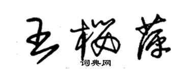 朱錫榮王櫻萍草書個性簽名怎么寫