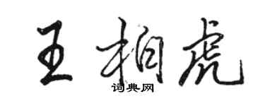 駱恆光王柏虎行書個性簽名怎么寫