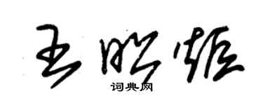 朱錫榮王昭炬草書個性簽名怎么寫