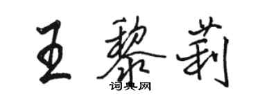 駱恆光王黎莉行書個性簽名怎么寫