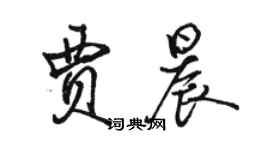 駱恆光賈晨行書個性簽名怎么寫