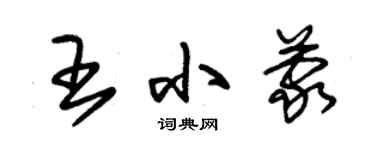 朱錫榮王小蒙草書個性簽名怎么寫