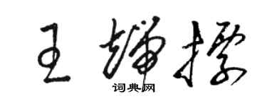 駱恆光王端標草書個性簽名怎么寫