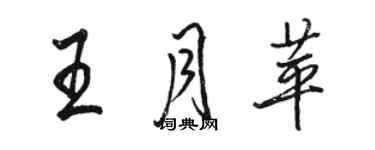 駱恆光王月苹行書個性簽名怎么寫