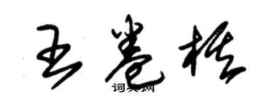 朱錫榮王卷棋草書個性簽名怎么寫