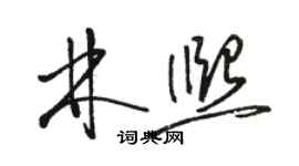 駱恆光林熙草書個性簽名怎么寫