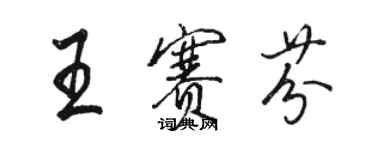 駱恆光王賽芬行書個性簽名怎么寫