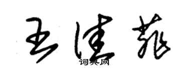 朱錫榮王佳菲草書個性簽名怎么寫
