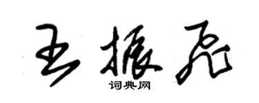 朱錫榮王振飛草書個性簽名怎么寫