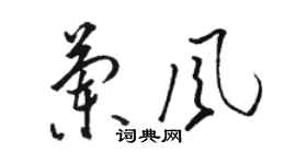 駱恆光蘭風草書個性簽名怎么寫