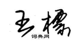 朱錫榮王標草書個性簽名怎么寫