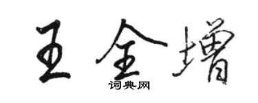 駱恆光王全增行書個性簽名怎么寫