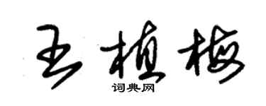 朱錫榮王植梅草書個性簽名怎么寫