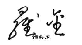 駱恆光羅金草書個性簽名怎么寫