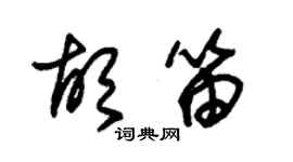 朱錫榮胡笛草書個性簽名怎么寫