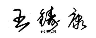 朱錫榮王鑄康草書個性簽名怎么寫