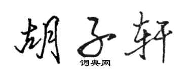 駱恆光鬍子軒行書個性簽名怎么寫