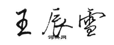 駱恆光王辰雪行書個性簽名怎么寫