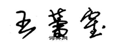 朱錫榮王蕾霍草書個性簽名怎么寫