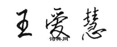 駱恆光王愛慧行書個性簽名怎么寫