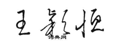 駱恆光王穎恆草書個性簽名怎么寫