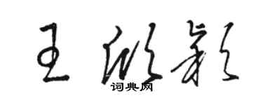 駱恆光王欣穎草書個性簽名怎么寫