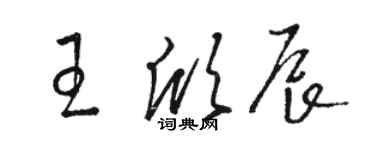 駱恆光王欣辰草書個性簽名怎么寫