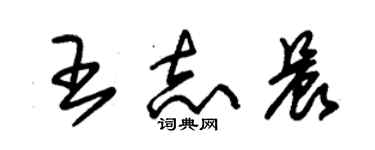 朱錫榮王志晨草書個性簽名怎么寫