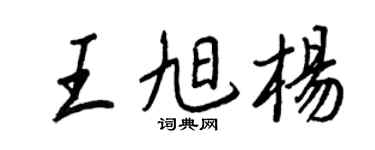 王正良王旭楊行書個性簽名怎么寫