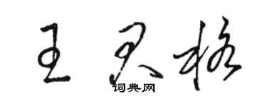 駱恆光王君格草書個性簽名怎么寫