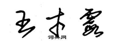 朱錫榮王才霞草書個性簽名怎么寫