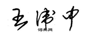 朱錫榮王衛中草書個性簽名怎么寫