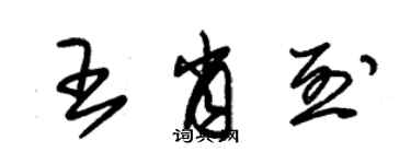 朱錫榮王肖烈草書個性簽名怎么寫